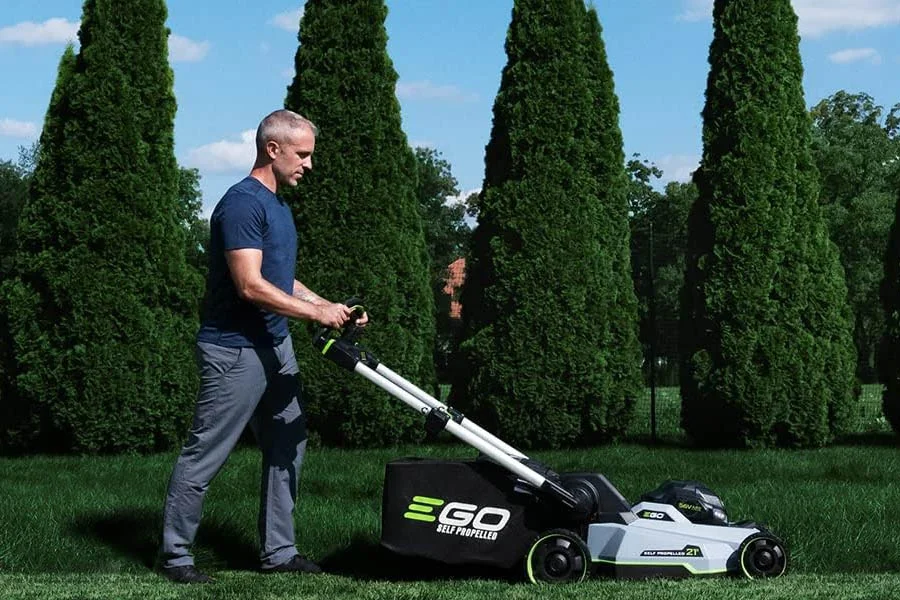 cordless battery lawn mower